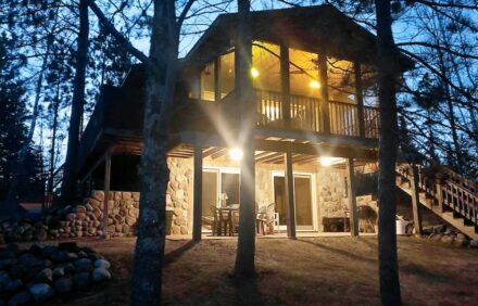 The Hideaway. A year-round private, secluded, quiet lake cabin on 25 acres.