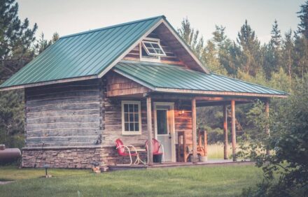 Historic log cabin near Giants Ridge